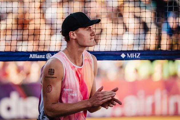 Beachvolleyball Männer Deutsche Meisterschaften 2025 Timmendorfer Strand 06.09.2025 Max Just Timmendorfer Strand Ahmann-Hager-Arena Schleswig-Holstein Deutschland