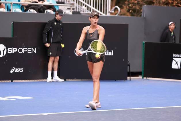 Match between Brazilian Ana Cruz and French Yasmine Mansouri at the SP Open in Sao Paulo Sao Paulo (SP), September 6, 2025 WTA250 SP Open - Match between Brazilian Ana Cruz and French Yasmine Mansouri, at the SP Open in Sao Paulo, which takes place from September 6 to 14 at Villa-Lobos Park, on the central court, this Saturday, September 6, 2025, in the west zone of Sao Paulo. French Yasmine Mansouri beat Brazilian Ana Cruz by scores of 6-3 and 6-2 by 2-0 and is eliminated. (Foto: Leco Viana Thenews2 imago images) SPO  Copyright: xLecoxVianax