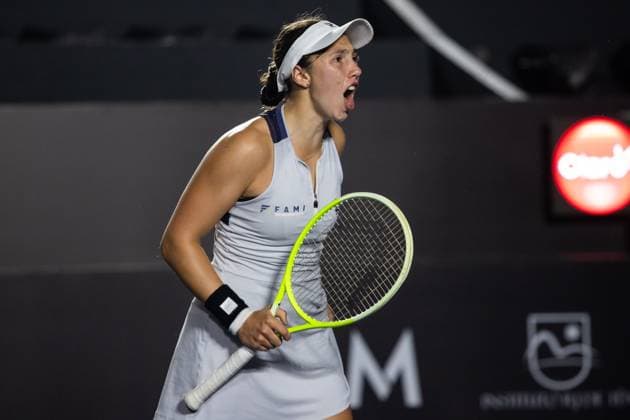 WTA, Tennis Damen 250 SP OPEN SaO PAULO, SP - 06.09.2025: WTA 250 SP OPEN - Marking the return of the professional women& 39;s tennis circuit to the capital of Sao Paulo after 25 years, the SP Open, WTA 250 of Sao Paulo, takes place from September 6th to 14th at Parque Villa Lobos. In the photo, Brazilian Pietra Rivoli in a match against Italian Miriana Tona, valid for the tournament& 39;s qualifying and held late afternoon this Saturday (06). (Photo: Rodilei Morais Fotoarena) x2801139x  RodileixMorais