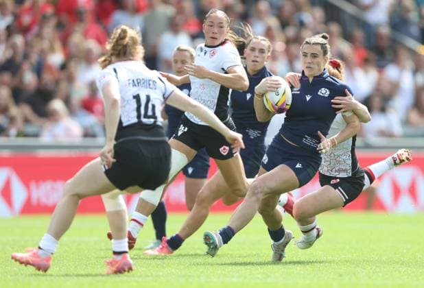 Helen Nelson of Scotland Canada v Scotland, Women s Rugby World Cup, Group B, Rugby Union, Sandy Park, Exeter, UK - 06 Sept 2025Exeter Sandy Park United Kingdom EDITORIAL USE ONLY No use with unauthorised audio, video, data, fixture lists, club league logos or live services. Online in-match use limited to 120 images, no video emulation. No use in betting, games or single club league player publications. Copyright: xKieranxMcManus Shutterstockx 15471114bt