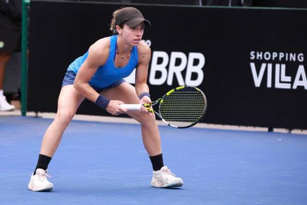 Match between brazilian thaisa grana pedretti and argentine victoria bosio at sp open in sao paulo Sao Paulo (SP), September 6, 2025 Sports WTA250 SP Open - Match between Brazilian Thaisa Grana Pedretti and Argentine Victoria Bosio, at the SP Open in Sao Paulo, which takes place from September 6 to 14 at Villa-Lobos Park, on the central court, this Saturday, September 6, 2025, in the west zone of Sao Paulo. Thaisa Grana Pedretti beat Argentine Victoria Bosio by scores of 6-3 and 7-2 by 2-0 and is classified. (Foto: Leco Viana Thenews2 imago images) SPO  Copyright: xLecoxVianax