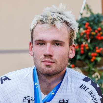 Luca Harter (GER); Drittplatzierter, Bronzemedaille, bronze medal, 06.09.2025, Erfurt (Deutschland), Bahnradsport, Steher und Derny Europameisterschaften 2025