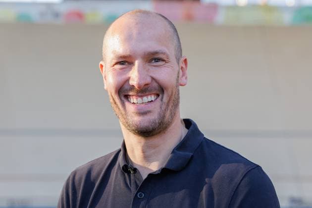 David Möller (Staatssekretär für und Ehrenamt in der Thüringer Staatskanzlei, ehemaliger Rodelsportler); Porträt, Einzelbild, 06.09.2025, Erfurt (Deutschland), Bahnradsport, Steher und Derny Europameisterschaften 2025