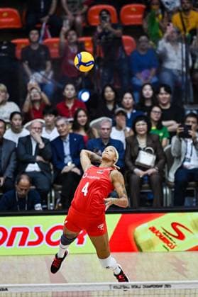 Turkiye v Italy - FIVB Women’s World Volleyball Championship BANGKOK, THAILAND - SEPTEMBER 7: Turkiye’s Melissa Vargas in action during the FIVB Women’s Volleyball World Championship, WM, Weltmeisterschaft final match between Turkiye and Italy at Huamark Indoor Stadium in Bangkok, Thailand, on September 7, 2025. Mustafa Hatipoglu Anadolu Banghok Thailand. Editorial use only. Please get in touch for any other usage.  Copyright: x2025xAnadoluxMustafaxHatipoglux