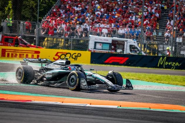 Formula 1 Pirelli Gran Premio d’Italia 2025 Dan Schiumarini OVERTAKE MAXPPP - 07 09 2025 12 ANTONELLI Andrea Kimi (ita), Mercedes AMG Petronas, action at the Formula 1 Pirelli Gran Premio d’Italia 2025, the 16th round of the 2025 FIA Formula 1 World Championship, WM, Weltmeisterschaft at Autodromo Nazionale Monza in Monza, Italy, from 04 to 07 September 2025  Copyright: xOVERTAKE MAXPPPxDanxSchiumarinix OVT202509074811 OVT202509074811