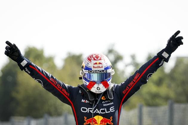MONZA - Max Verstappen (Red Bull Racing) at the Monza circuit after winning the Italian Grand Prix. ANP SEM VAN DER WAL xVIxANPxSportx xxANPxIVx 535281546 originalFilename: 535281546.jpg