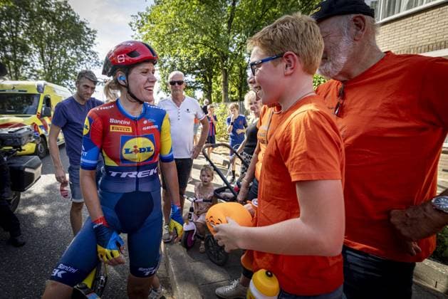 LICHTENVOORDE - Cyclist Ellen van Dijk after the final stage of the Simac Ladies Tour. The Lidl-Trek rider will retire from professional cycling after this season. ANP WOUTER DE WILDE xVIxANPxSportx xxANPxIVx 535281635 originalFilename: 535281635.jpg