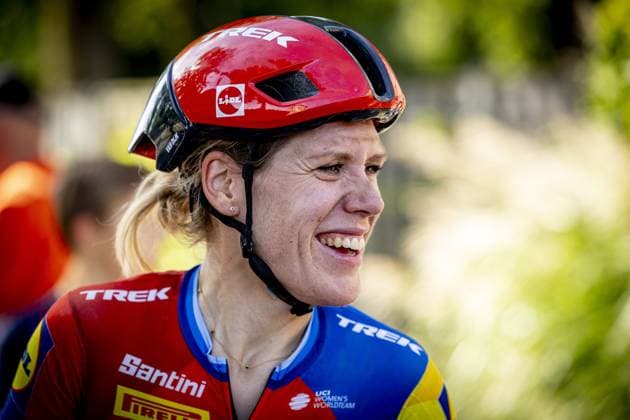 LICHTENVOORDE - Cyclist Ellen van Dijk after the final stage of the Simac Ladies Tour. The Lidl-Trek rider will retire from professional cycling after this season. ANP WOUTER DE WILDE xVIxANPxSportx xxANPxIVx 535282573 originalFilename: 535282573.jpg