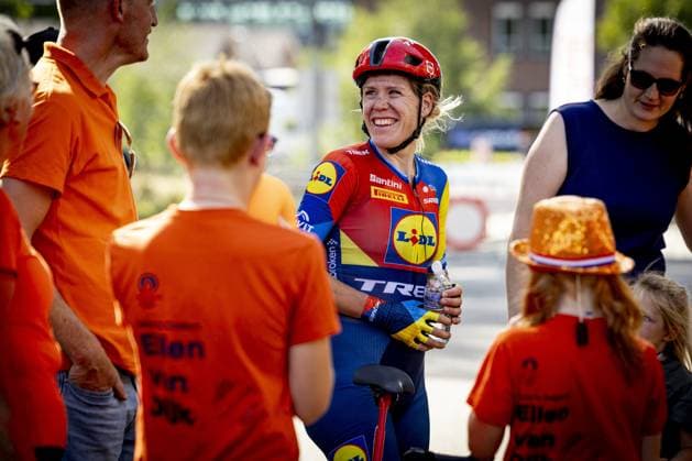 LICHTENVOORDE - Cyclist Ellen van Dijk after the final stage of the Simac Ladies Tour. The Lidl-Trek rider will retire from professional cycling after this season. ANP WOUTER DE WILDE xVIxANPxSportx xxANPxIVx 535282585 originalFilename: 535282585.jpg