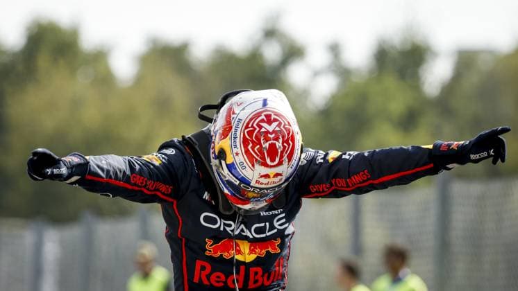 MONZA - Max Verstappen (Red Bull Racing) at the Monza circuit after winning the Italian Grand Prix. ANP SEM VAN DER WAL xVIxANPxSportx xxANPxIVx 535282663 originalFilename: 535282663.jpg