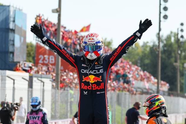 Winner, Sieger, Max Verstappen (Oracle Red Bull Racing 1), Rennen, Grosser Preis von Italien, Motorsport, Herren, Formel 1, 07.09.2025 Monza Lombardei Italien