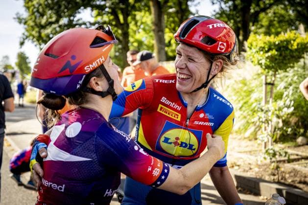 LICHTENVOORDE - Cyclist Ellen van Dijk after the final stage of the Simac Ladies Tour. The Lidl-Trek rider will retire from professional cycling after this season. ANP WOUTER DE WILDE xVIxANPxSportx xxANPxIVx 535283136 originalFilename: 535283136.jpg