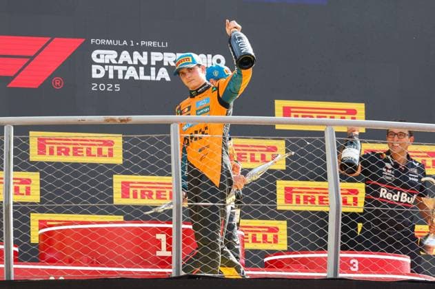 3 Platz Oscar Piastri (McLaren Formula 1 Team), Rennen, Grosser Preis von Italien, Motorsport, Herren, Formel 1, 07.09.2025 Monza Lombardei Italien