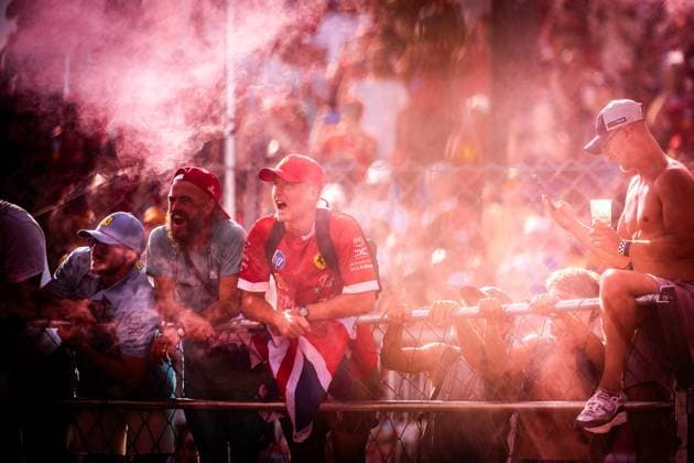 F1 ITALIAN GRAND PRIX SUNDAY Ferrari fans invade the track after during the sunday s race of the F1 Grand Prix of Italy - Formula 1 Pirelli Gran Premio D Italia 2025 at Autodromo Nazionale Monza Circuit on September 07, 2025, in Monza, Italy. Copyright: xx 080A2374
