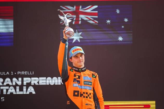 F1 - ITALIAN GRAND PRIX 2025 PIASTRI Oscar (aus), McLaren F1 Team MCL39, portrait during the 2025 Formula 1 Pirelli Grand Premio d™Italia, 2025 Italian Grand Prix, 16th round of the 2025 FIA Formula One World Championship, WM, Weltmeisterschaft from September 5 to 7, 2025 on the Autodromo Nazionale Monza, in Monza, Italy - MonzaItaly  Copyright: xEricxAlonsox