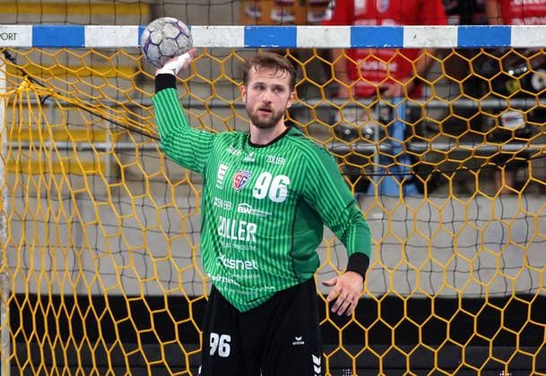 07.09.2025, Deutschland, Bietigheim, Handball 2. Bundesliga, SG BBM Bietigheim vs. VfL Lübeck-Schwartau, Jan Hrdlicka (BBM)