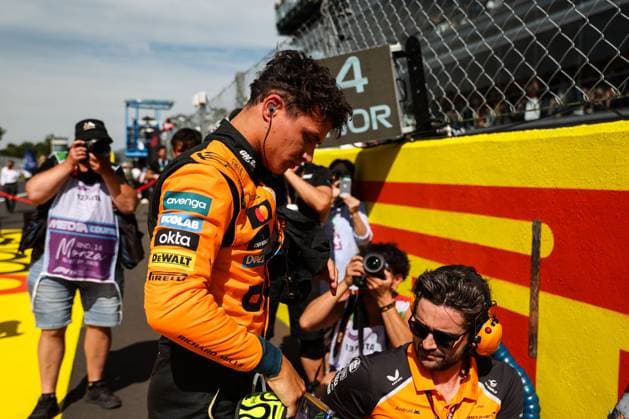 4 Lando Norris (GBR, McLaren F1 Team), F1 Grand Prix of Italy at Autodromo Nazionale Monza on September 7, 2025 in Monza, Italy. (Photo by HOCH ZWEI) Monza Italy