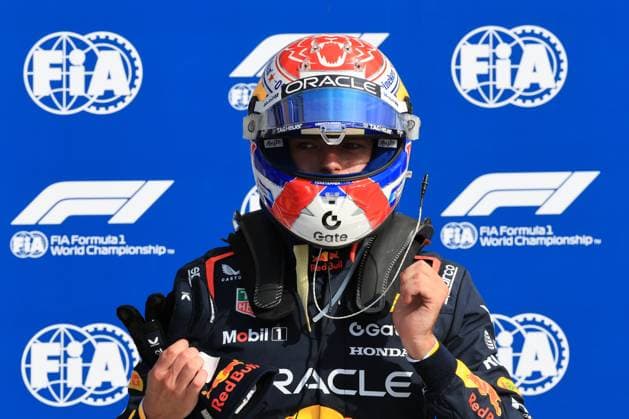 7th September 2025; Autodromo Nazionale Monza, Monza, Italy; Formula 1 Italian Grand Prix 2025 Race Day; Race winner Max Verstappen of the Netherlands and Oracle Red Bull Racing celebrates the win  PierrexTeyssot