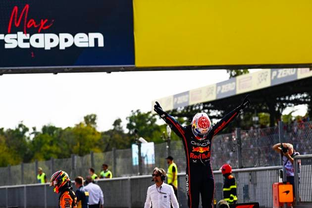 1 Max Verstappen Of The Team Oracle Red Bull Racing, Red Bull Honda RB21,They Face The Race ,During Fia Formula One World Championship, WM, Weltmeisterschaft Formula 1 Pirelli Gran Premio d Italia 2025, 07 September, In Monza,Italy (Photo by Luca Barsali DeFodi Images)