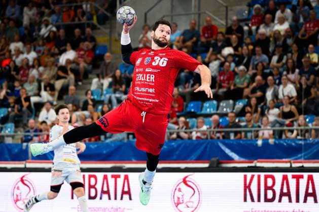 Bietigheim: HBL - 25 26 - SG BBM Bietigheim - VfL Luebeck-Schwartau Jonathan Fischer (Bietigheim) Bietigheim-Bissingen Egetrans Arena Baden-Württemberg Deutschland