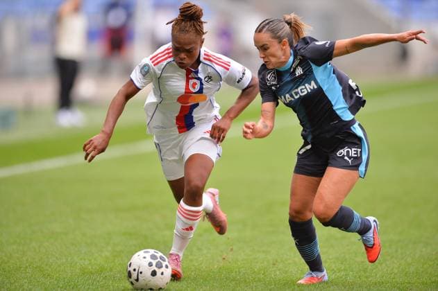 FOOTBALL : WOMEN S FRENCH CHAMP - OL LYONNES v MARSEILLE September 7th 2025 Liana Joseph from OL during the Women s French championship, Arkema Premiere Ligue football match between OL Lyonnes and Olympique de Marseille on 7 September 2025 at Groupama stadium in DÃ cines-Charpieu near Lyon, France - Photo Cyril Lestage DÃ cines-CharpieuFrance  Copyright: xCyrilxLestagex