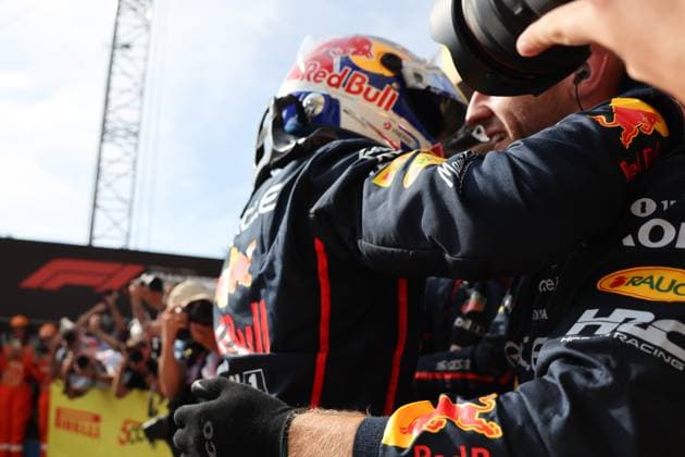 Max Verstappen (Oracle Red Bull Racing, 01), Sieger, Parc Ferme, Rennen ,ITA, Formel 1 Weltmeisterschaft, Italian Grand Prix, Monza, Autodromo Nazionale Monza, Race Day, 07.09.2025 ITA, Formel 1 Weltmeisterschaft, Italian Grand Prix, Monza, Autodromo Monza, Race Day, 07.09.2025 Monza Copyright: xEibner-Pressefoto AnnikaxGrafx EP_AGF