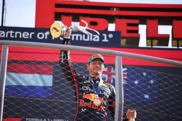 Max Verstappen (Oracle Red Bull Racing, 01), Podium, Rennen ,ITA, Formel 1 Weltmeisterschaft, Italian Grand Prix, Monza, Autodromo Nazionale Monza, Race Day, 07.09.2025 ITA, Formel 1 Weltmeisterschaft, Italian Grand Prix, Monza, Autodromo Monza, Race Day, 07.09.2025 Monza Copyright: xEibner-Pressefoto AnnikaxGrafx EP_AGF