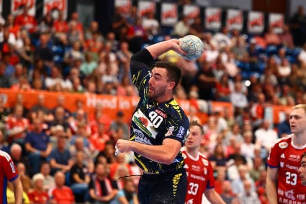 Handball I Herren I Saison 2025 2026 I Bundesliga I 3. Spieltag I HSV Hamburg -Rhein-Neckar Löwen I 07.09.2025 Jannik Kohlbacher (80, Rhein-Neckar Löwen) Hamburg Alsterdorfer Sporthalle Hamburg Deutschland Copyright: xLobeca RalfxHomburgx