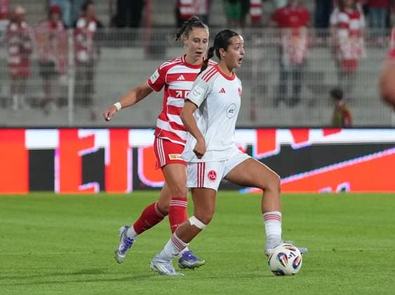 07.09.2025 - Fussball - Saison 2025 2026 - 1. Google Pixel Frauen Bundesliga - 1. Spieltag: 1. FC Union Berlin Frauen FCU - 1. FC Nürnberg Frauen FCN ( Club Clubfrauen) - ChPr - xchxprx - Selma Licina (17, 1. FC Nürnberg FCN )