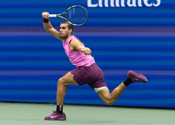 Carlos Alcaraz (ESP), Herren Einzel, Men s Singles, Endspiel, Final, US Open Championships 2025, USTA Billie Jean King National Tennis Center, Flushing Meadows, New York, USA .. Copyright: xJuergenxHasenkopfx