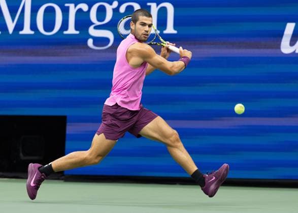 Carlos Alcaraz (ESP), Herren Einzel, Men s Singles, Endspiel, Final, US Open Championships 2025, USTA Billie Jean King National Tennis Center, Flushing Meadows, New York, USA .. Copyright: xJuergenxHasenkopfx