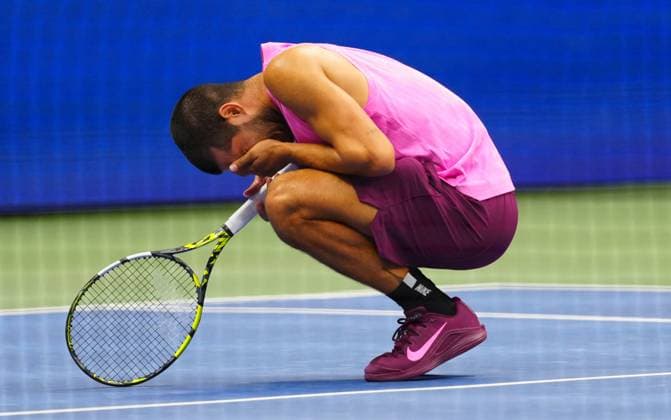 Carlos Alcaraz celebrates winning the Men s Singles title at the US Open 2025 US Open, Day Fifteen, USTA Billie Jean King National Tennis Center, New York, USA - 07 Sept 2025New York USTA Billie Jean King National T New York (NY) United States of America  Copyright: xJavierxGarcia Shutterstockx 15467799s