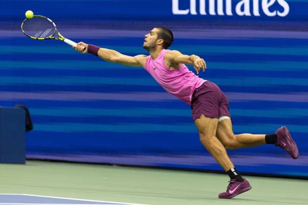 Carlos Alcaraz, Herren Einzel, Men s Singles, Endspiel, Final, US Open Championships 2025, USTA Billie Jean King National Tennis Center, Flushing Meadows, New York, USA .. Copyright: xJuergenxHasenkopfx