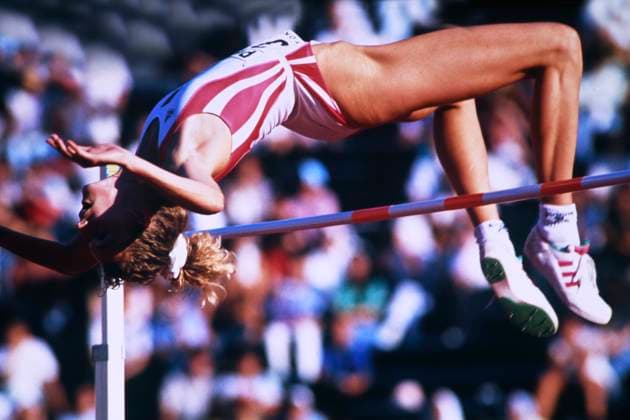 HENKEL Heike Team GER Weltmeisterin Finale Hochsprung der Frauen Leichtathletik Weltmeisterschaften 1991 in Tokyo 30.08.1991 Tokyo *** HENKEL Heike Team GER World Champion Womens High Jump Final World Athletics Championships 1991 in Tokyo 30 08 1991 Tokyo Copyright: xLacixPerenyix