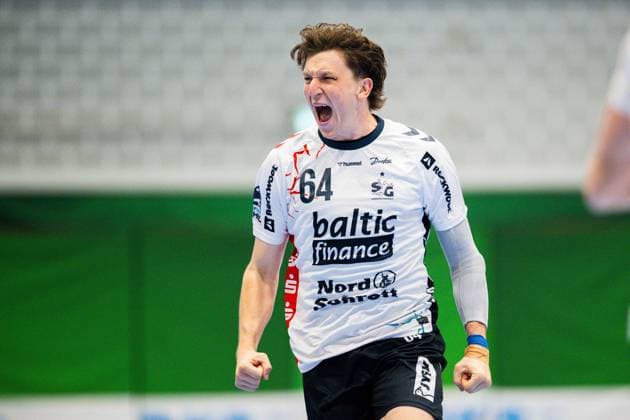 08.09.2025 - Handball, 2025 2026, 1. Bundesliga, 3. Spieltag, GWD Minden - SG Flensburg-Handewitt: Lasse Möller, Moller (Flensburg)