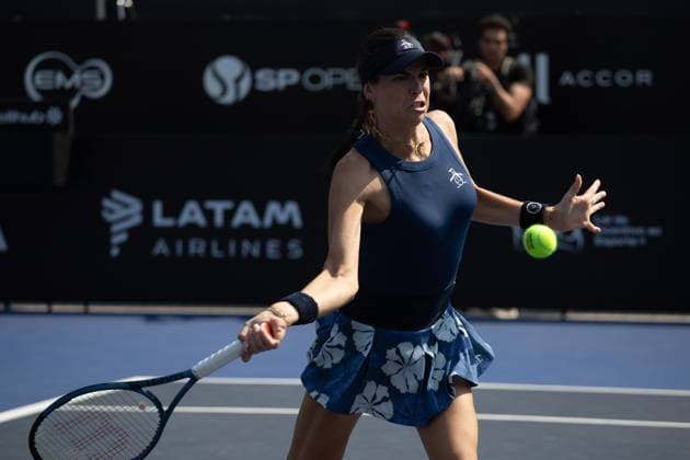 WTA, Tennis Damen 250 SP OPEN SaO PAULO, SP - 08.09.2025: WTA 250 SP OPEN - Marking the return of the professional women& 39;s tennis circuit to the capital of Sao Paulo after 25 years, the SP Open, WTA 250 of Sao Paulo, takes place from September 6th to 14th at Parque Villa Lobos. In the photo, Australian Ajla Tomljanovic during a match against Mexican Victoria Rodriguez on Monday afternoon (08). (Photo: Rodilei Morais Fotoarena) x2802994x  RodileixMorais