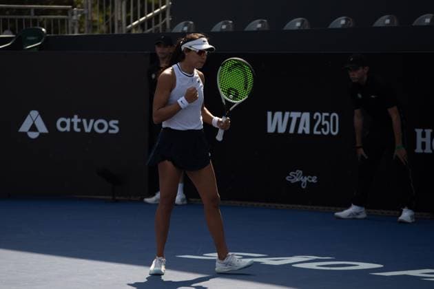 WTA, Tennis Damen 250 SP OPEN SaO PAULO, SP - 08.09.2025: WTA 250 SP OPEN - Marking the return of the professional women& 39;s tennis circuit to the capital of Sao Paulo after 25 years, the SP Open, WTA 250 of Sao Paulo, takes place from September 6th to 14th at Parque Villa Lobos. In the photo, Mexican Victoria Rodriguez during a match against Australian Ajla Tomljanovic on Monday afternoon (08). (Photo: Rodilei Morais Fotoarena) x2802997x  RodileixMorais