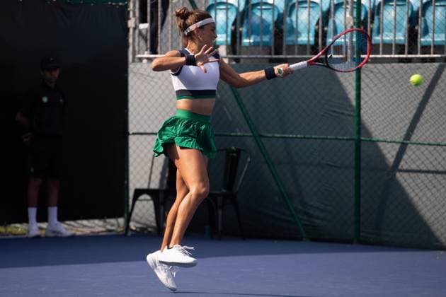 WTA, Tennis Damen 250 SP OPEN SaO PAULO, SP - 08.09.2025: WTA 250 SP OPEN - Marking the return of the professional women& 39;s tennis circuit to the capital of Sao Paulo after 25 years, the SP Open, WTA 250 of Sao Paulo, takes place from September 6th to 14th at Parque Villa Lobos. In the photo, Mexican Ana Sofia Sanchez during a match against French Tiantsoa Rakotomanga Rajaonah on Monday afternoon (08). (Photo: Rodilei Morais Fotoarena) x2803016x  RodileixMorais