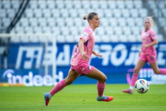 Selina Cerci (TSG Hoffenheim, 29) am Ball, GER, TSG 1899 Hoffenheim vs FC Carl Zeiss Jena, Fussball Google Pixel Frauen Bundesliga, 1. Spieltag, Saison 2025 2026, 08.09.2025 DFB regulations prohibit any use of photographs as image sequences and or quasi-video GER, TSG 1899 Hoffenheim vs FC Carl Zeiss Jena, Fussball Google Pixel Frauen Bundesliga, 1. Spieltag, Saison 2025 2026, 08.09.2025 Jena Copyright: xEibner-Pressefoto Memmlerx EP_MMR