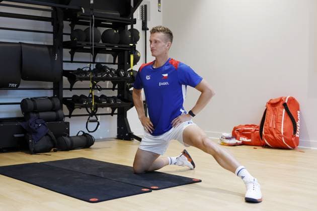 Jiri Lehecka, Czech tennis player during the preparation for the qualifying match between the USA and the Czech Republic for the final group of the Davis Cup 2025 at the Delray Beach Tennis Center in Delray Beach, USA. 08.09.2025, Delray Beach, USA. (CTKxPhoto PavelxLebeda) CTKPhotoF202509080030001  CTKPhotoF202509080030001
