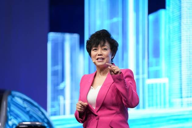 Stella Li, Senior Vicepresident BYD during the BYD Brand Night during the IAA Mobility 2025 at Wappenhalle Munich in Munchen, Germany - Monday, September 8, 2025 - News -  Copyright: xMassimoxPaolone LaPressex