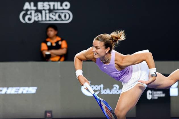 WTA, Tennis Damen GUADALAJARA 250 OPEN WTA GUADALAJARA 250 OPEN SAKKARI VS JACQUEMOT 08092025 GUADALAJARA, JALISCO. Action photo of Maria Sakkari of Greece, during day 1 the WTA Guadalajara 250 Open, held at the Centro Panamericano de Tenis of Guadalajara, Jalisco, Mexico. Foto de accion de Maria Sakkari de Grecia, durante el dia 1 del WTA Guadalajara 250 Open, celebrado en el Centro Panamericano de Tenis de Guadalajara, Jalisco, Mexico PHOTO BY IMAGENSHOP AGENCIA FOTOGRAFICA GUADALAJARA JALISCO MEXICO Copyright: xIMAGENSHOPxAGENCIAxFOTOGRAFICAx