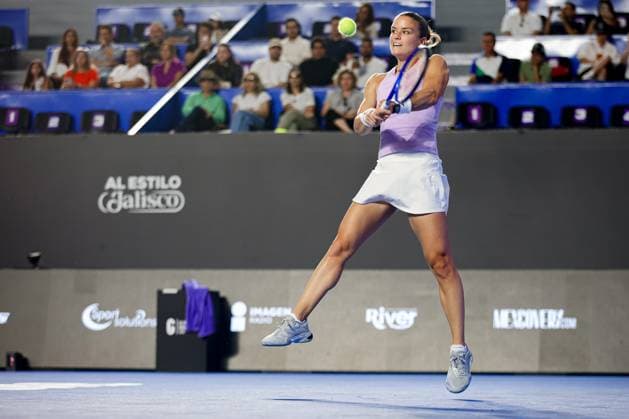 WTA, Tennis Damen GUADALAJARA 250 OPEN WTA GUADALAJARA 250 OPEN SAKKARI VS JACQUEMOT 08092025 GUADALAJARA, JALISCO. Action photo of Maria Sakkari of Greece, during day 1 the WTA Guadalajara 250 Open, held at the Centro Panamericano de Tenis of Guadalajara, Jalisco, Mexico. Foto de accion de Maria Sakkari de Grecia, durante el dia 1 del WTA Guadalajara 250 Open, celebrado en el Centro Panamericano de Tenis de Guadalajara, Jalisco, Mexico PHOTO BY IMAGENSHOP AGENCIA FOTOGRAFICA GUADALAJARA MEXICO CITY MEXICO Copyright: xIMAGENSHOPxAGENCIAxFOTOGRAFICAx