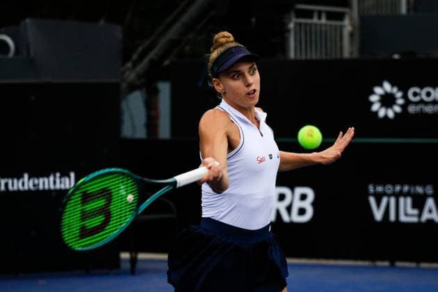 WTA, Tennis Damen 250 SP OPEN SaO PAULO, SP - 09.09.2025: WTA 250 SP OPEN - The first edition of the SP Open, a WTA 250 series tournament played on hard courts, will take place at Villa-Lobos Park, in the west zone of Sao Paulo. The event marks Sao Paulo& 39;s return to the official WTA calendar after 25 years and is the largest women& 39;s tournament in Brazil since 2016. In addition to the sporting competitions with 32 players in the singles and 16 doubles. In the photo, tennis player Luiza Fullana (BRA) during a SP Open match against tennis player Renata Zarazua (MEX), this Tuesday (09). (Photo: Aloisio Mauricio Fotoarena) x2803641x  AloisioxMauricio
