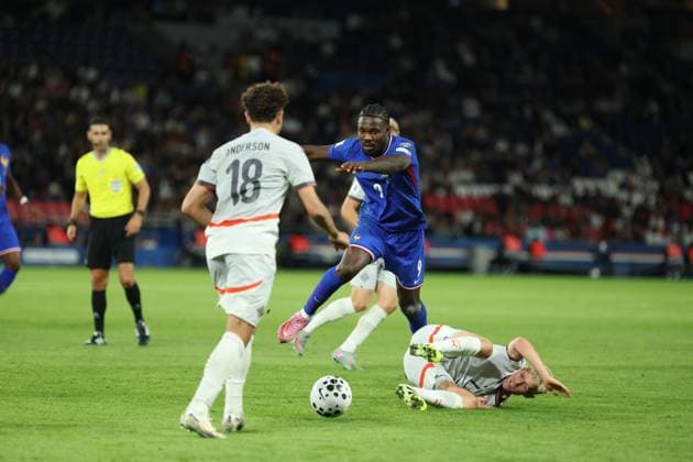 Football France Islande PHOTOPQR LE PARISIEN Olivier Arandel ; Paris ; 09 09 2025 ; Paris, France Parc des Princes Mardi 9 septembre 2025 Sports Football Équipe de France de football Éliminatoires de la zone Europe pour la Coupe du monde de football 2026 France - Islande - Marcus Thuram LP Olivier Arandel Saint Denis, France, sept 9th 2025. Stade de France. Soccer. France - Iceland: World Cup qualifying match