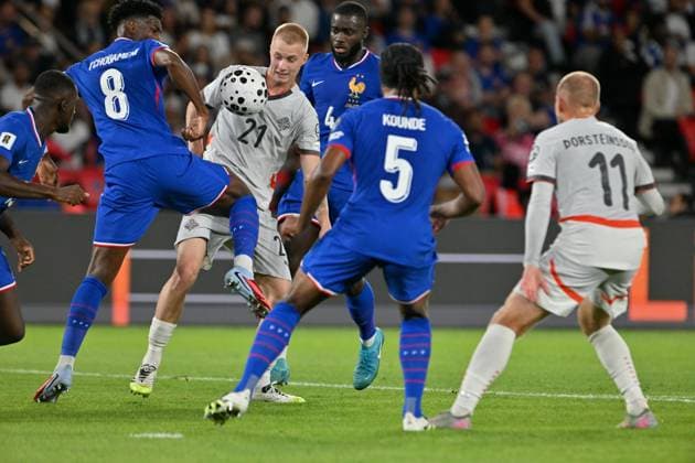 FRANCE - ISLANDE PHOTOPQR OUEST FRANCE Stéphane Geufroi ; Paris ; 09 09 2025 ; Football - Match de qualification pour la coupe de monde. France - Islande Saint Denis, France, sept 9th 2025. Stade de France. Soccer. France - Iceland: World Cup qualifying match Paris France  Copyright: xPHOTOPQR OUESTxFRANCE MAXPPPxStéphanexGeufroix 20250909OFR9496 20250909OFR9496