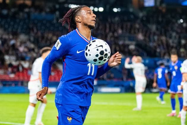 FOOTBALL: FRANCE - ISLANDE Baptiste AUTISSIER MAXPPP - Paris 09 09 2025 Baptiste AUTISSIER Maxppp Paris ; 09 09 2025 ; Michael Olise lors du match France vs Islande comptant pour la 2e journee des qualification pour la Coupe du Monde 2026 a Paris le 09 septembre 2025. Saint Denis, France, sept 9th 2025. Stade de France. Soccer. France - Iceland: World Cup qualifying match Paris Paris Ile de France France  Copyright: xMAXPPPxBaptistexAUTISSIERx BAU202509099504 BAU202509099504