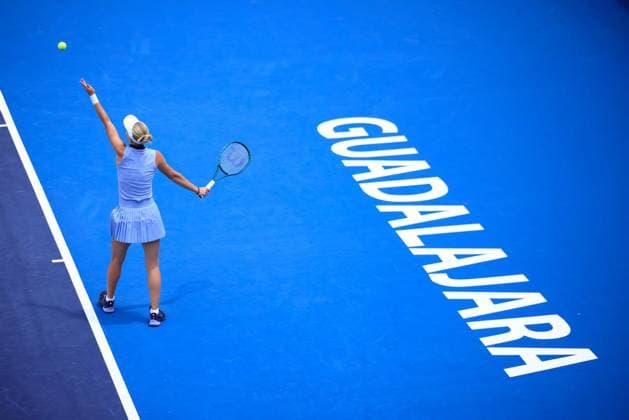 RECORD DATE NOT STATED WTA, Tennis Damen GUADALAJARA 250 OPEN WTA GUADALAJARA 250 OPEN KUDERMETOVA VS STAKUSIC 09092025 GUADALAJARA, JALISCO. Action photo of Polina Kudermetova, during day 2 the WTA Guadalajara 250 Open, held at the Centro Panamericano de Tenis of Guadalajara, Jalisco, Mexico. Foto de accion de Polina Kudermetova, durante el dia 2 del WTA Guadalajara 250 Open, celebrado en el Centro Panamericano de Tenis de Guadalajara, Jalisco, Mexico PHOTO BY IMAGENSHOP AGENCIA FOTOGRAFICA GUADALAJARA JALISCO MEXICO Copyright: xIMAGENSHOPxAGENCIAxFOTOGRAFICAx