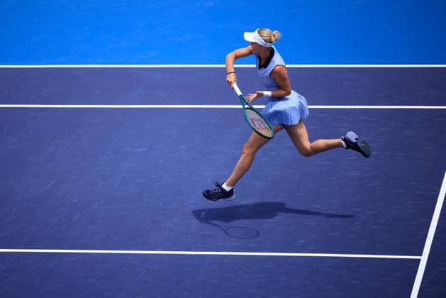 RECORD DATE NOT STATED WTA, Tennis Damen GUADALAJARA 250 OPEN WTA GUADALAJARA 250 OPEN KUDERMETOVA VS STAKUSIC 09092025 GUADALAJARA, JALISCO. Action photo of Polina Kudermetova, during day 2 the WTA Guadalajara 250 Open, held at the Centro Panamericano de Tenis of Guadalajara, Jalisco, Mexico. Foto de accion de Polina Kudermetova, durante el dia 2 del WTA Guadalajara 250 Open, celebrado en el Centro Panamericano de Tenis de Guadalajara, Jalisco, Mexico PHOTO BY IMAGENSHOP AGENCIA FOTOGRAFICA GUADALAJARA JALISCO MEXICO Copyright: xIMAGENSHOPxAGENCIAxFOTOGRAFICAx