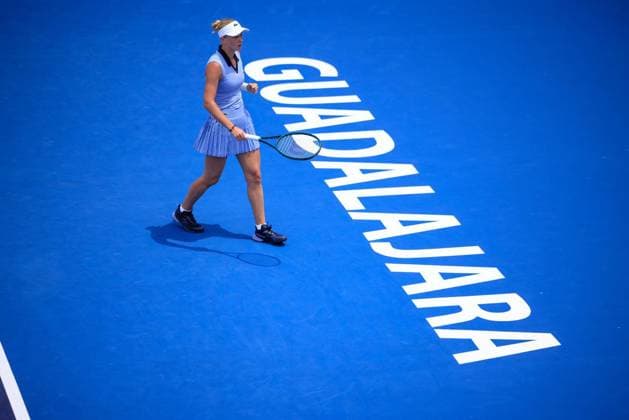 RECORD DATE NOT STATED WTA, Tennis Damen GUADALAJARA 250 OPEN WTA GUADALAJARA 250 OPEN KUDERMETOVA VS STAKUSIC 09092025 GUADALAJARA, JALISCO. Action photo of Polina Kudermetova, during day 2 the WTA Guadalajara 250 Open, held at the Centro Panamericano de Tenis of Guadalajara, Jalisco, Mexico. Foto de accion de Polina Kudermetova, durante el dia 2 del WTA Guadalajara 250 Open, celebrado en el Centro Panamericano de Tenis de Guadalajara, Jalisco, Mexico PHOTO BY IMAGENSHOP AGENCIA FOTOGRAFICA GUADALAJARA JALISCO MEXICO Copyright: xIMAGENSHOPxAGENCIAxFOTOGRAFICAx